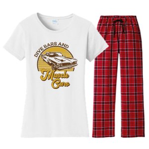 Drive Bars And Muscle Cars Women's Flannel Pajama Set