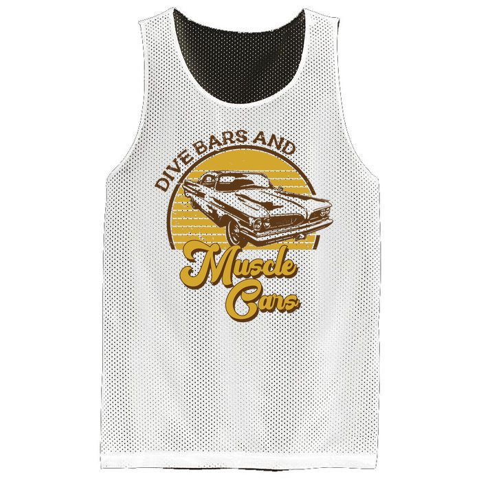 Drive Bars And Muscle Cars Mesh Reversible Basketball Jersey Tank