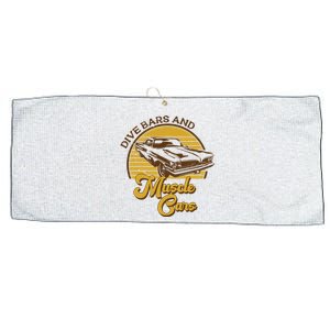 Drive Bars And Muscle Cars Large Microfiber Waffle Golf Towel