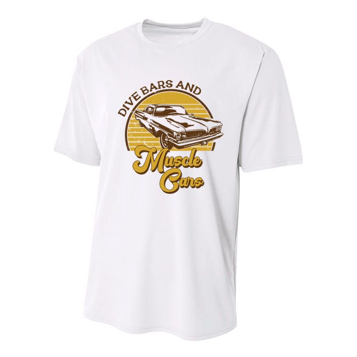 Drive Bars And Muscle Cars Youth Performance Sprint T-Shirt