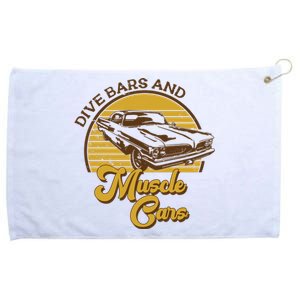 Drive Bars And Muscle Cars Grommeted Golf Towel