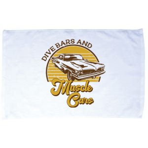 Drive Bars And Muscle Cars Microfiber Hand Towel