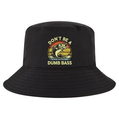 Dont Be A Dumb Bass Fish Dad Funny Fisherman Fishing Cool Comfort Performance Bucket Hat