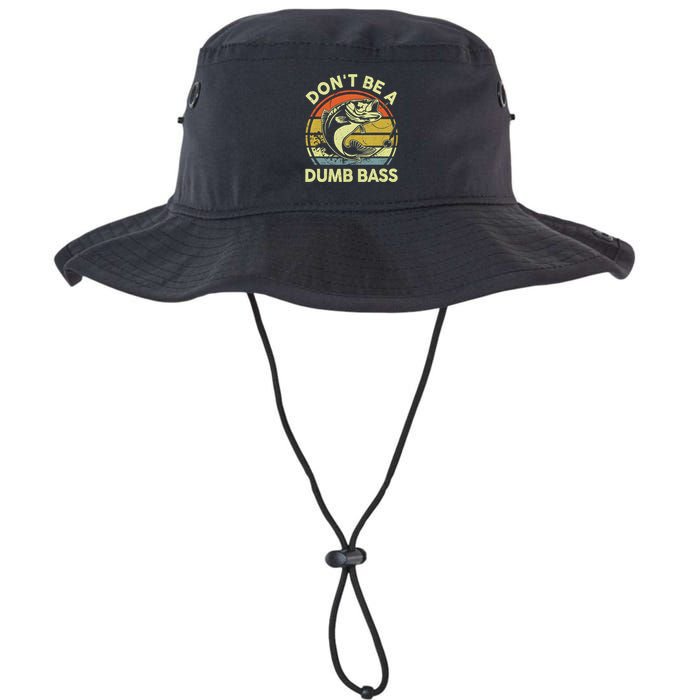 Dont Be A Dumb Bass Fish Dad Funny Fisherman Fishing Bucket Hat