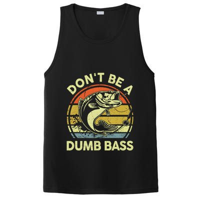 Dont Be A Dumb Bass Fish Dad Funny Fisherman Fishing PosiCharge Competitor Tank