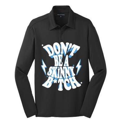 Don't Be A Skinny Bitch Silk Touch Performance Long Sleeve Polo