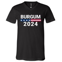 Doug Burgum American Flage 2024 V-Neck T-Shirt