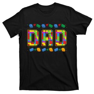 Dad Brick Builder Funny Blocks Master Builder T-Shirt