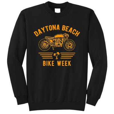 Daytona Beach Bike Week Retro Motorcycle Design Sweatshirt