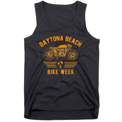 Daytona Beach Bike Week Retro Motorcycle Design Tank Top