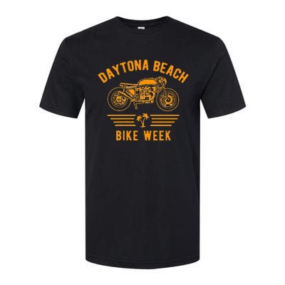 Daytona Beach Bike Week Retro Motorcycle Design Softstyle CVC T-Shirt