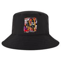 Danger Badass Bitch Never Regret Punk Goth Lady With Dog Cool Comfort Performance Bucket Hat