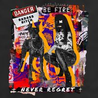 Danger Badass Bitch Never Regret Punk Goth Lady With Dog Cool Comfort Performance Bucket Hat