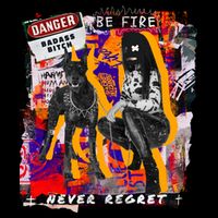 Danger Badass Bitch Never Regret Punk Goth Lady With Dog 7-Panel Snapback Hat