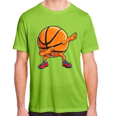 Dabbing Basketball Ball Funny Men Women Sports Player Adult ChromaSoft Performance T-Shirt