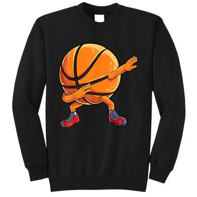 Dabbing Basketball Ball Funny Men Women Sports Player Sweatshirt