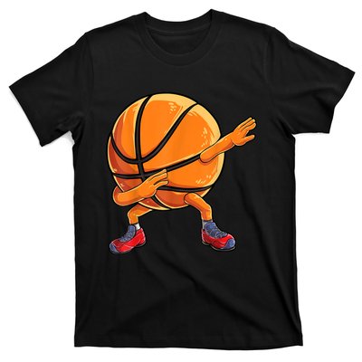 Dabbing Basketball Ball Funny Men Women Sports Player T-Shirt