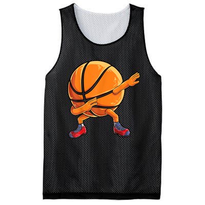 Dabbing Basketball Ball Funny Men Women Sports Player Mesh Reversible Basketball Jersey Tank