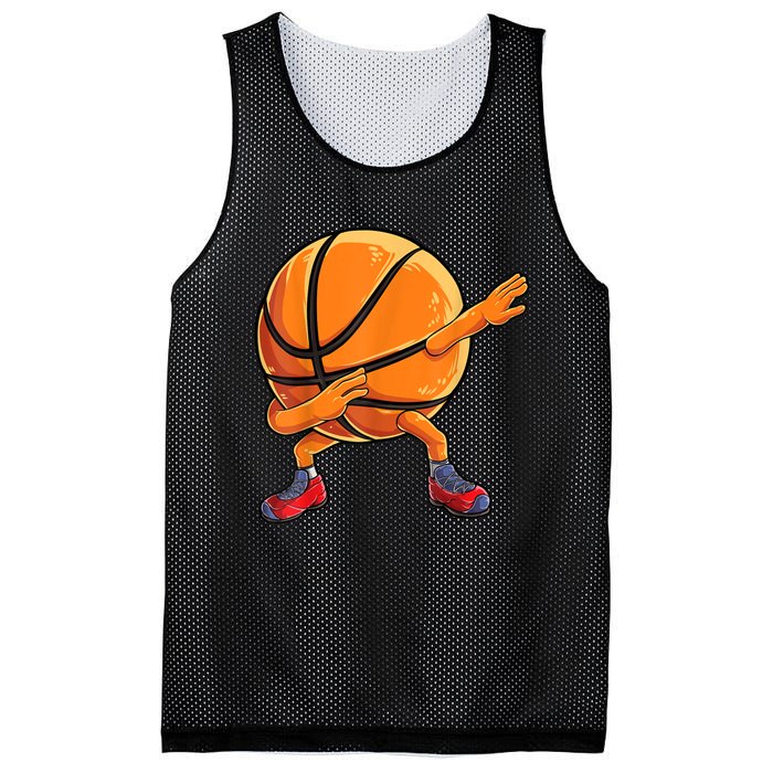 Dabbing Basketball Ball Funny Men Women Sports Player Mesh Reversible Basketball Jersey Tank