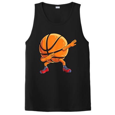 Dabbing Basketball Ball Funny Men Women Sports Player PosiCharge Competitor Tank