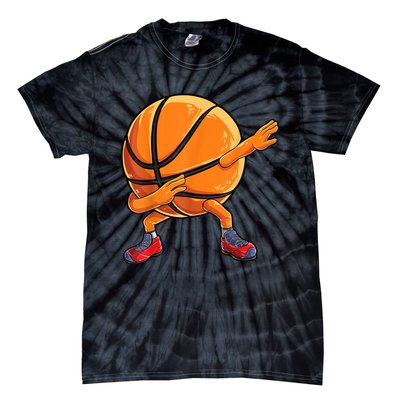 Dabbing Basketball Ball Funny Men Women Sports Player Tie-Dye T-Shirt