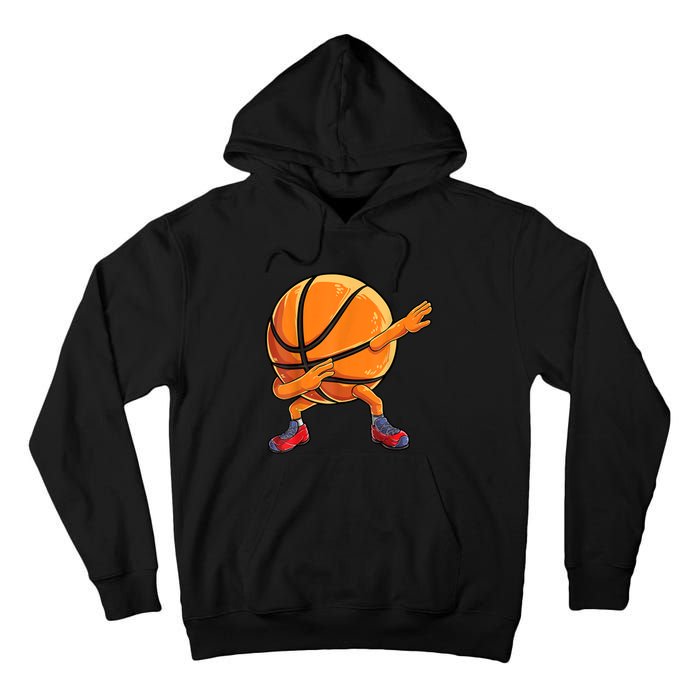 Dabbing Basketball Ball Funny Men Women Sports Player Tall Hoodie