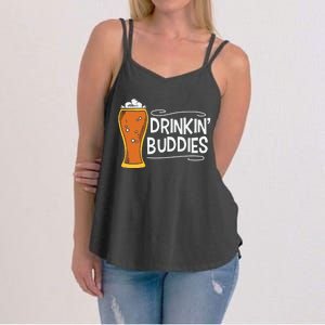 Drinkin Buddies Beer Funny Drinking St Patricks Day Women's Strappy Tank