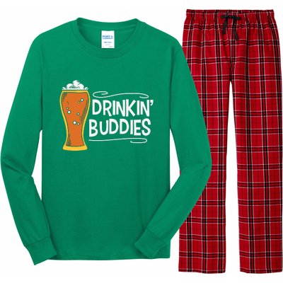 Drinkin Buddies Beer Funny Drinking St Patricks Day Long Sleeve Pajama Set