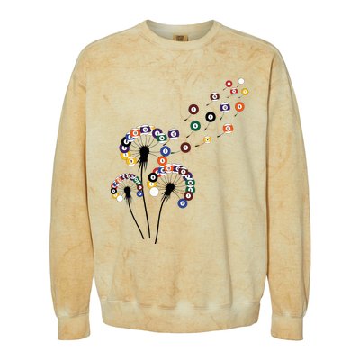 Dandelion Billiard Billiard Player Colorblast Crewneck Sweatshirt