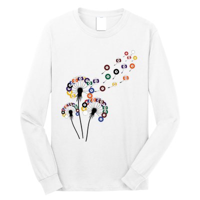 Dandelion Billiard Billiard Player Long Sleeve Shirt