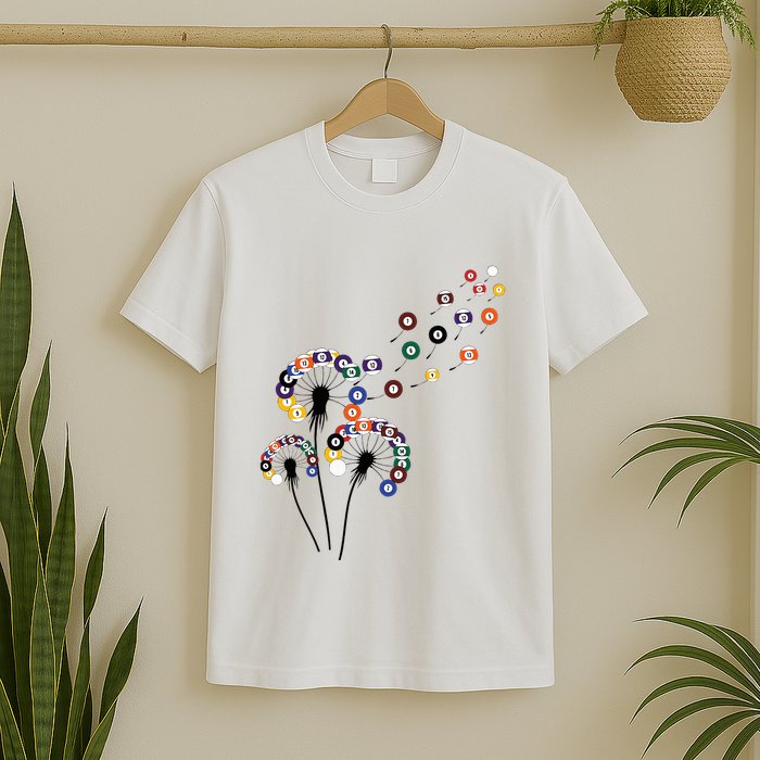 Dandelion Billiard Billiard Player T-Shirt