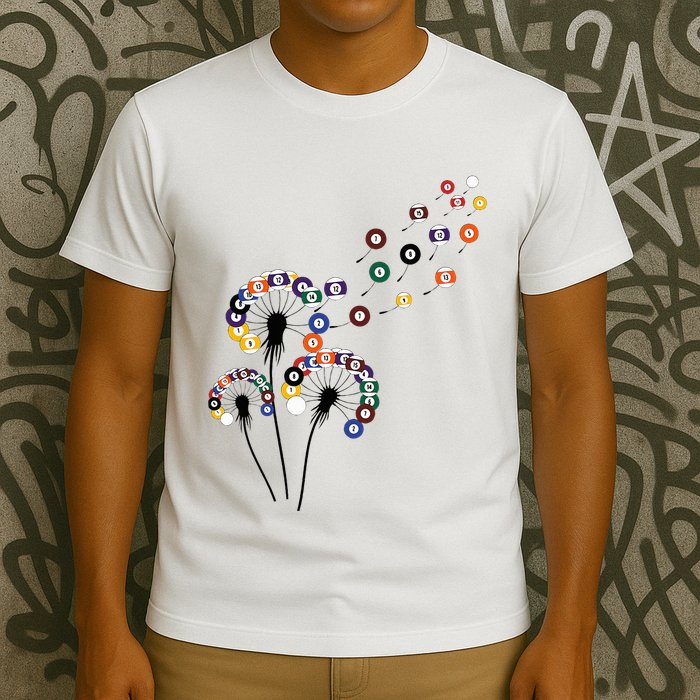 Dandelion Billiard Billiard Player T-Shirt