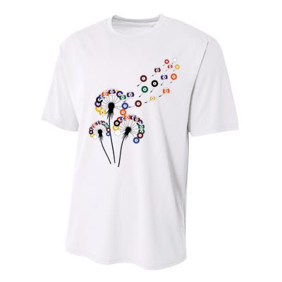 Dandelion Billiard Billiard Player Performance Sprint T-Shirt