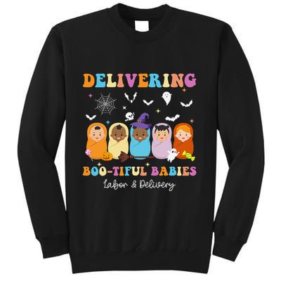 Delivering Bootiful Babies Halloween Labor & Delivery Nurse Sweatshirt