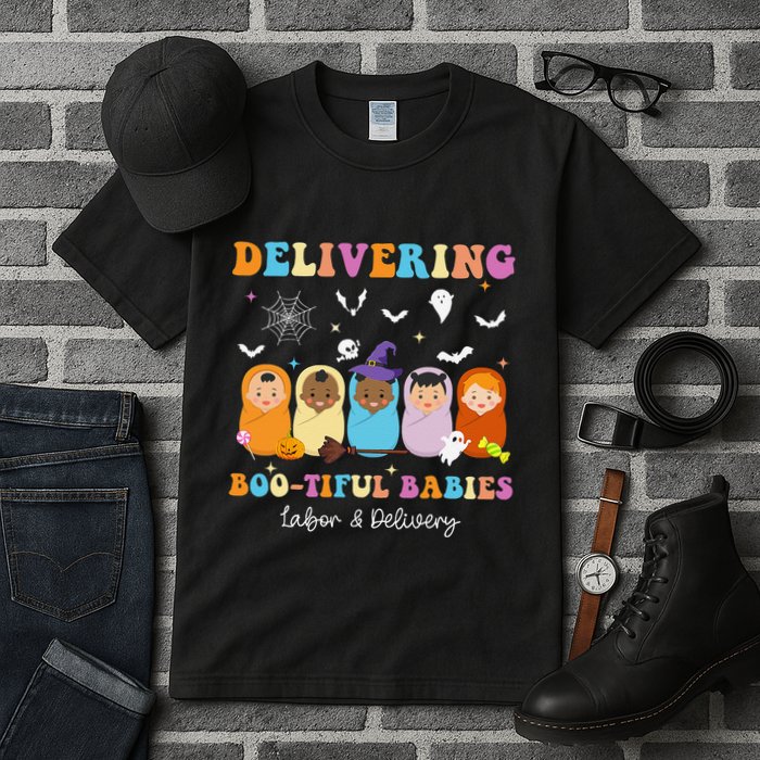 Delivering Bootiful Babies Halloween Labor & Delivery Nurse Tall T-Shirt