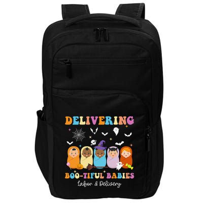 Delivering Bootiful Babies Halloween Labor & Delivery Nurse Impact Tech Backpack