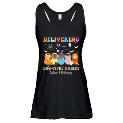 Delivering Bootiful Babies Halloween Labor & Delivery Nurse Ladies Essential Flowy Tank