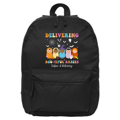 Delivering Bootiful Babies Halloween Labor & Delivery Nurse 16 in Basic Backpack