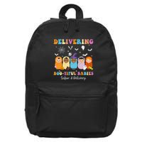 Delivering Bootiful Babies Halloween Labor & Delivery Nurse 16 in Basic Backpack