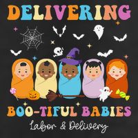 Delivering Bootiful Babies Halloween Labor & Delivery Nurse 25L Jumbo Tote