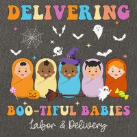 Delivering Bootiful Babies Halloween Labor & Delivery Nurse Cotton Canvas Backpack