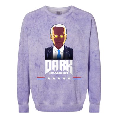 Dark Brandon Biden Design Colorblast Crewneck Sweatshirt