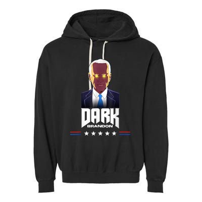 Dark Brandon Biden Design Garment-Dyed Fleece Hoodie