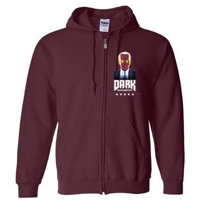 Dark Brandon Biden Design Full Zip Hoodie