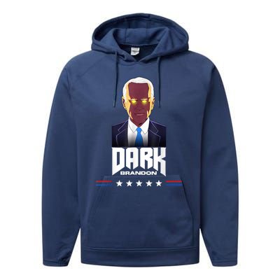 Dark Brandon Biden Design Performance Fleece Hoodie