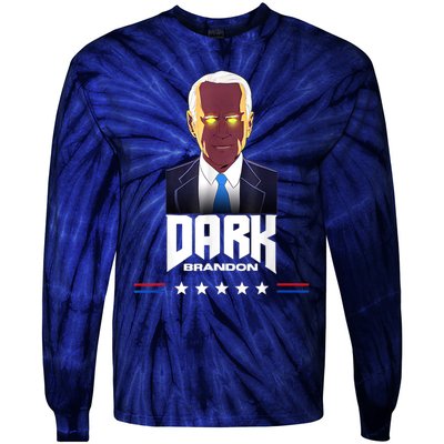 Dark Brandon Biden Design Tie-Dye Long Sleeve Shirt