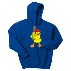 Duck Baseball Baseball Bat Sports Gift Kids Hoodie