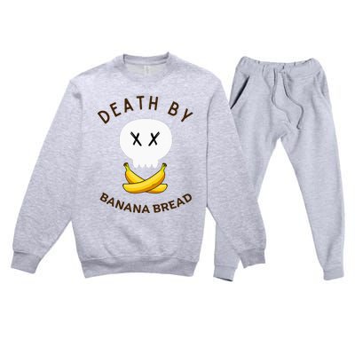 Death By Banana Bread Premium Crewneck Sweatsuit Set