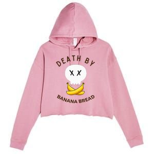 Death By Banana Bread Crop Fleece Hoodie