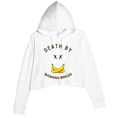 Death By Banana Bread Crop Fleece Hoodie